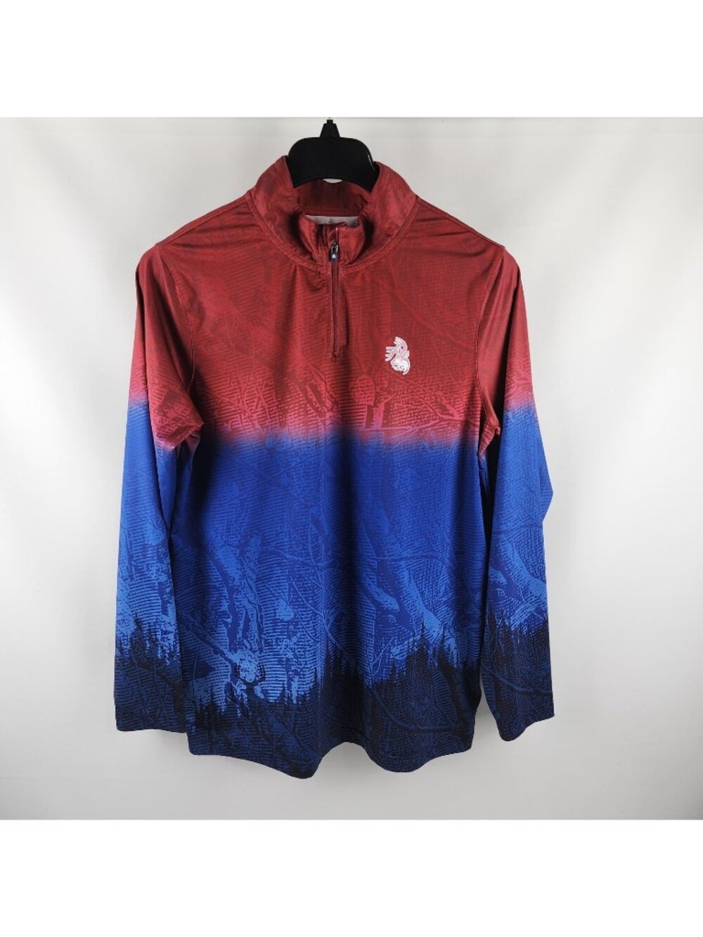 Legendary Whitetails Shirt Mens Medium Multi Shoal Performance 1/4 Zip